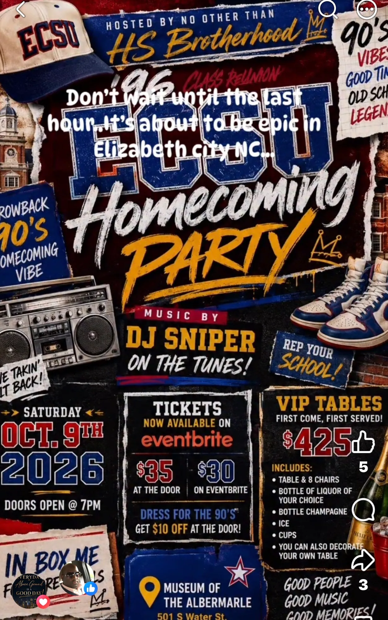 Dj services project in ECSU Homecoming party 2026